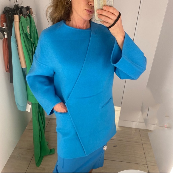 Blue Sky Factory Wool Coat, Sz M - Picture 14 of 15